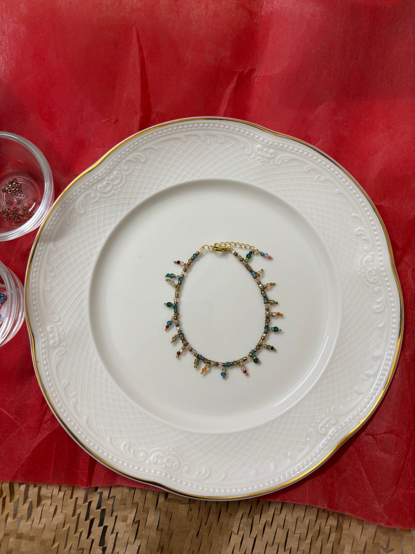 Colourful charms bracelet cute