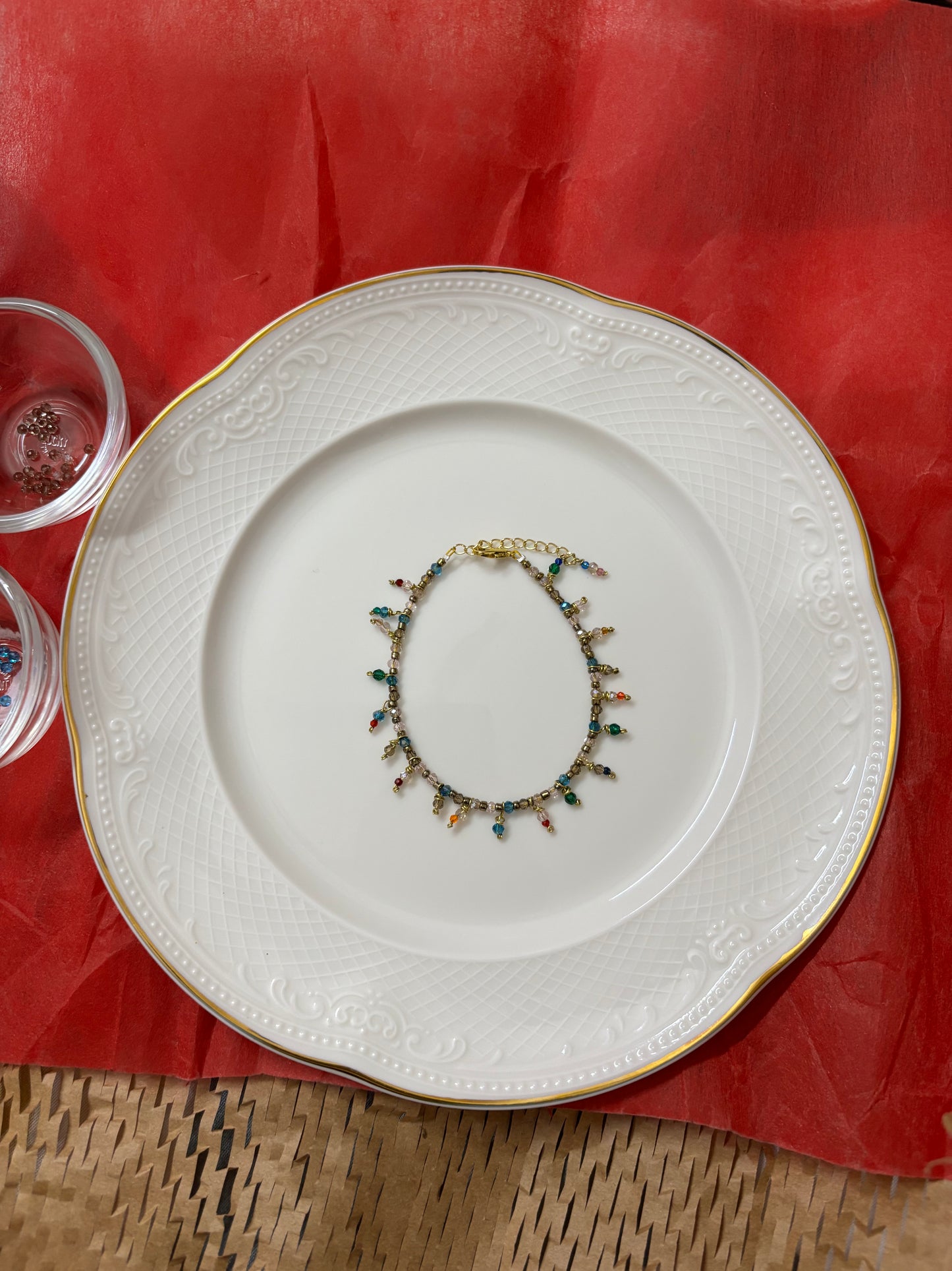 Colourful charms bracelet cute