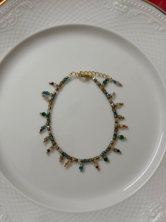 Colourful charms bracelet cute