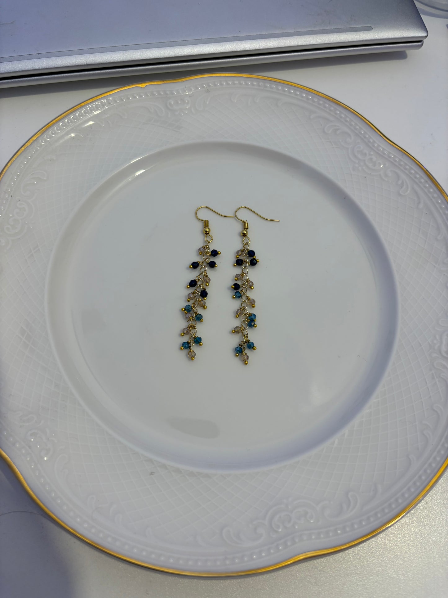 Multilayer Beads Grape Earrings | Anti-Tarnish Elegant Statement Earrings for Women India