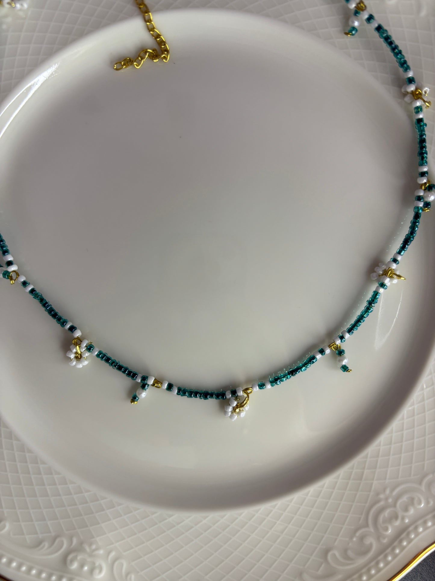 Cute blue necklace