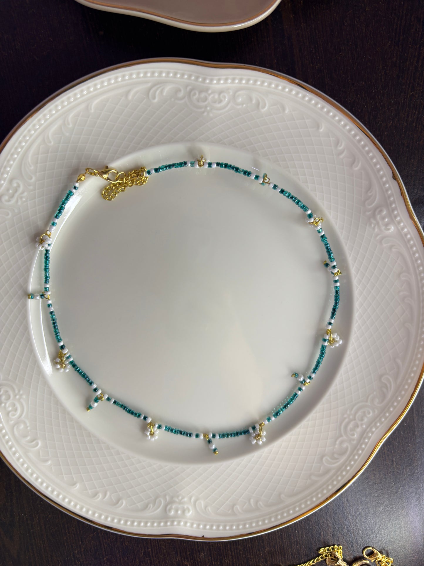 Cute blue necklace