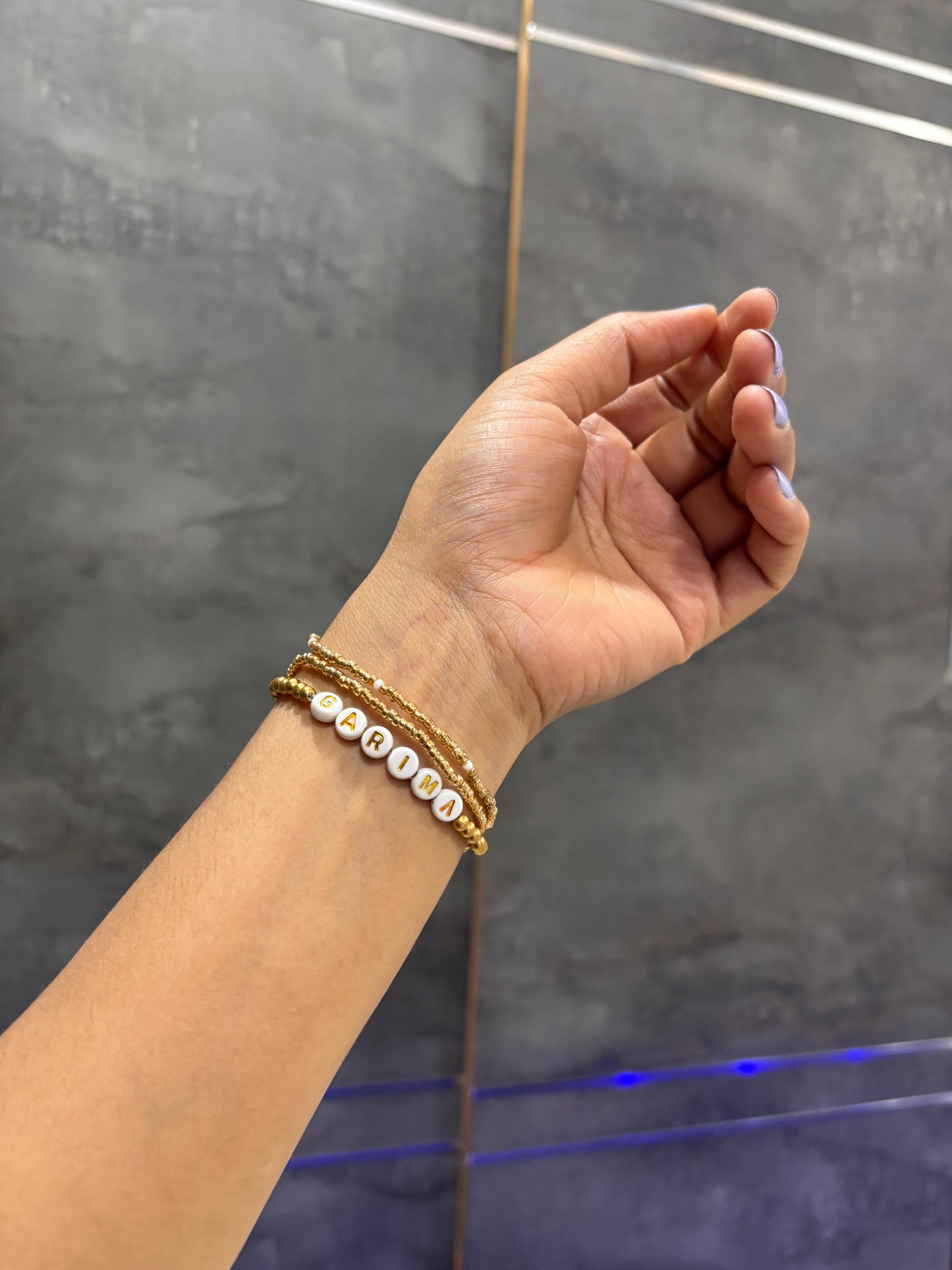Customized Name Bracelet for Women & Girls | Personalized Handmade Jewellery – RidhaPearls