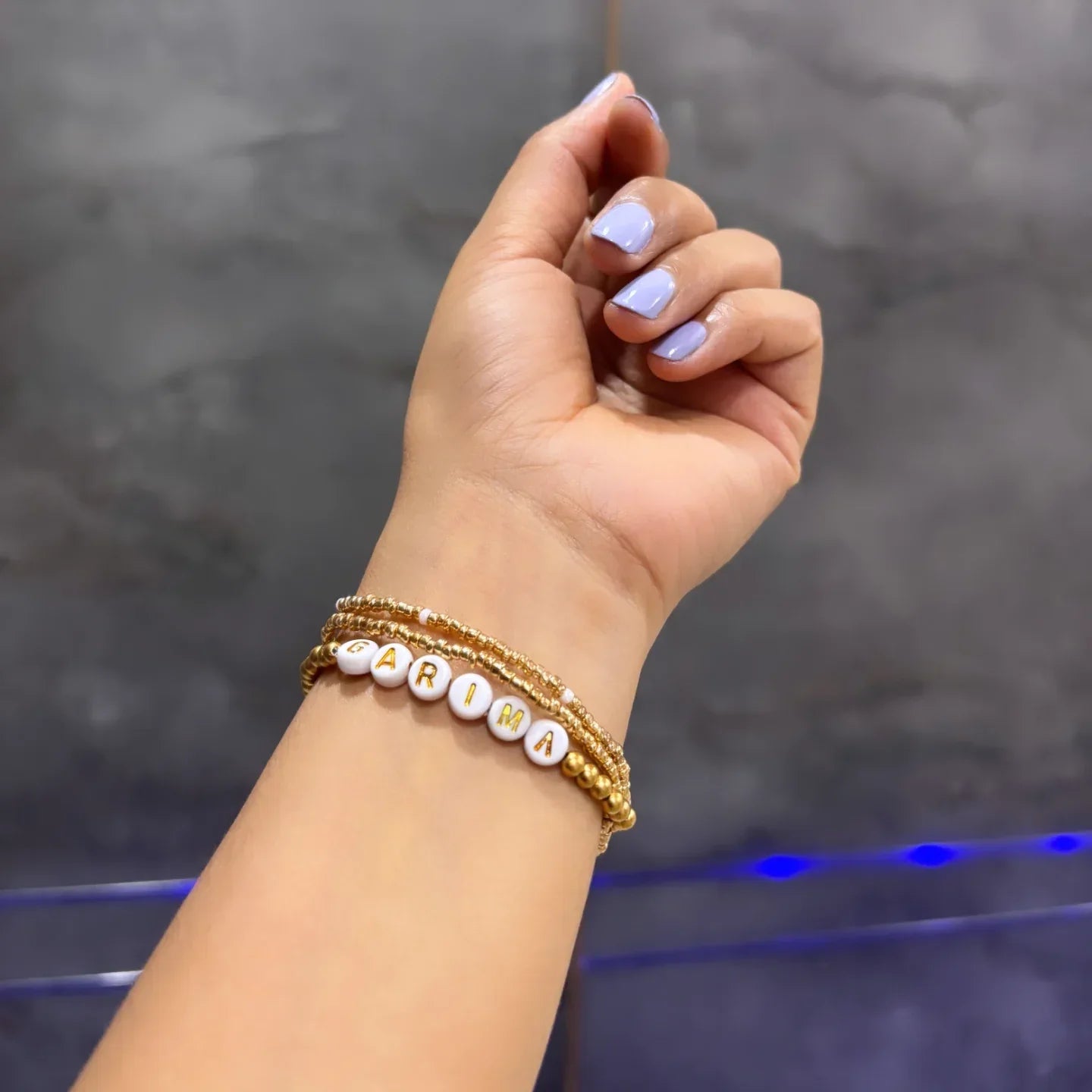 Customized Name Bracelet for Women & Girls | Personalized Handmade Jewellery – RidhaPearls