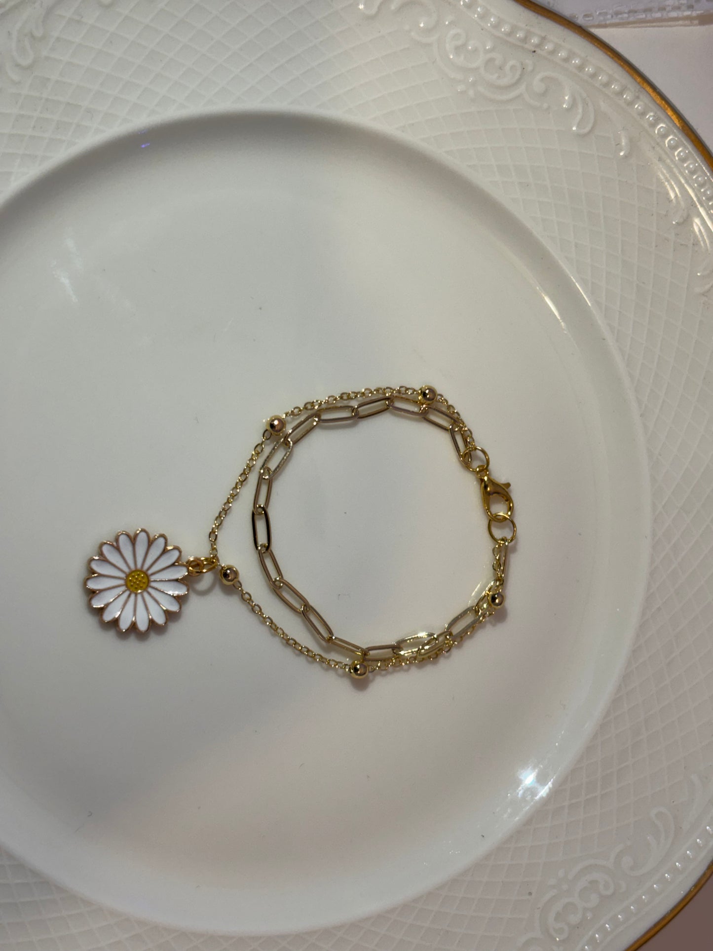 waterproof floral bracelet